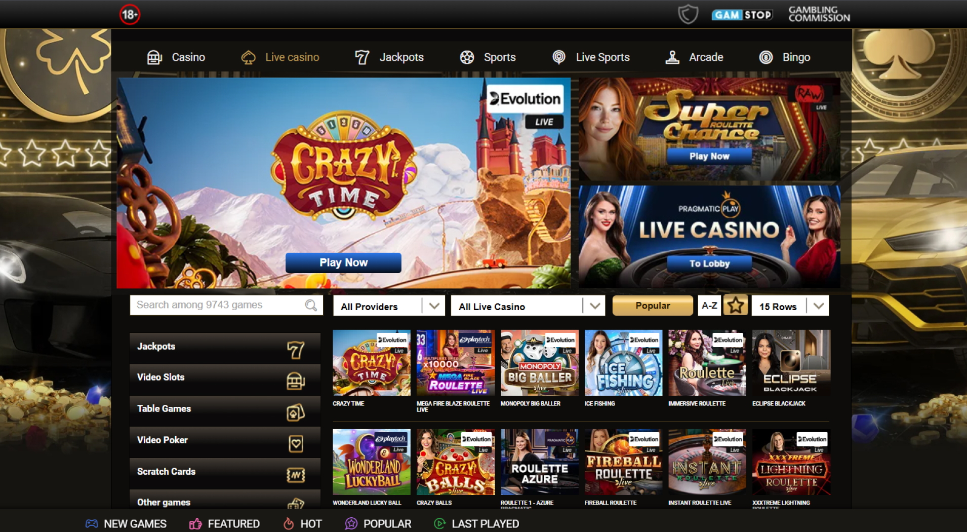 Mega Riches Casino screenshot 2