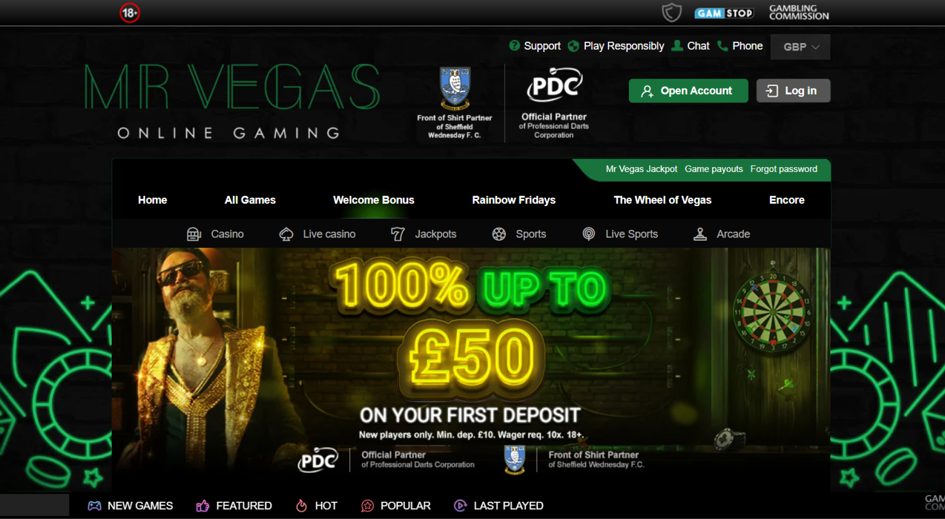 Mr Vegas Casino screenshot 2