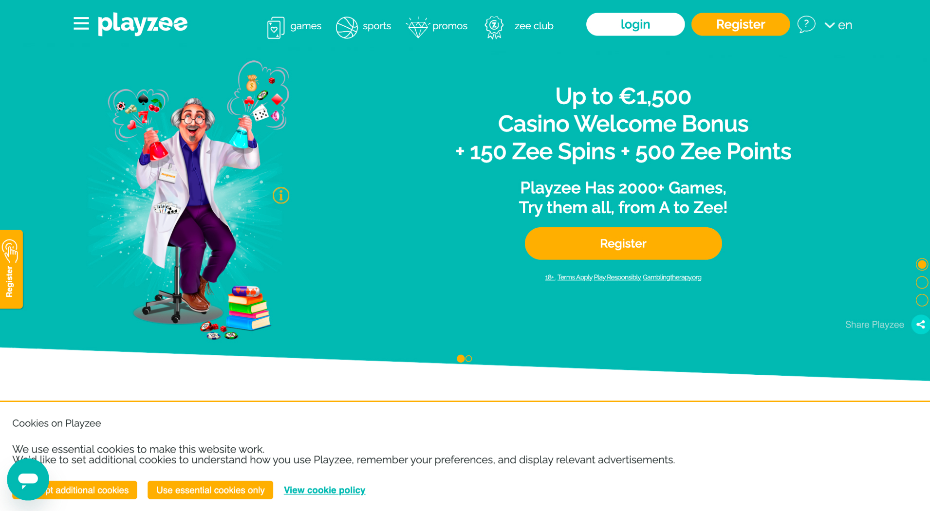 Playzee Casino screenshot 1