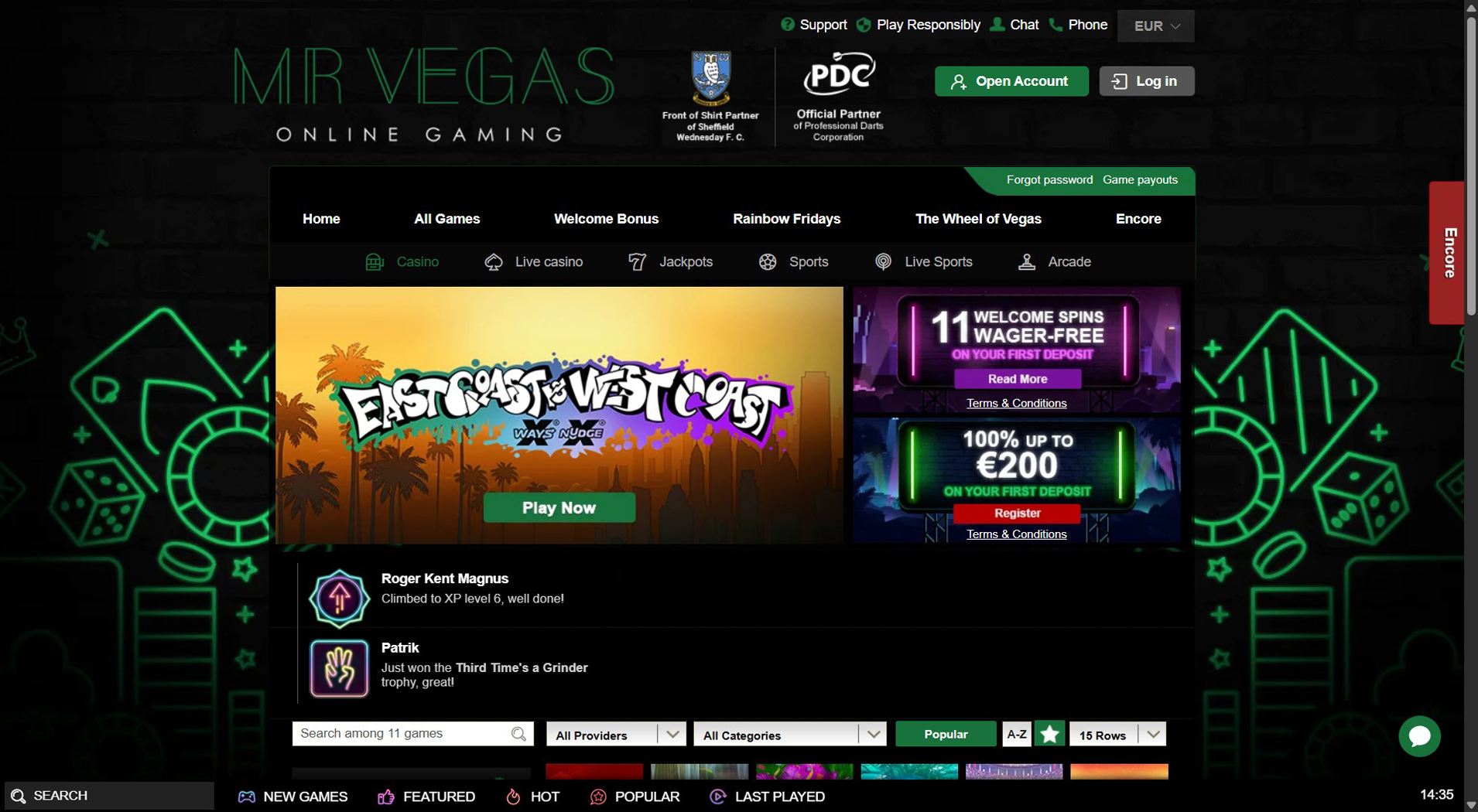 7. Mr Vegas Casino - Balanced Neteller Casino Offer
