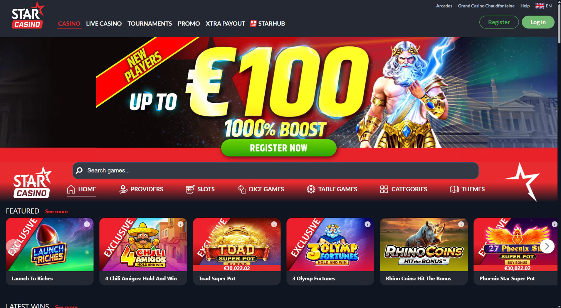 2. Star Casino - Fast Neteller Casino Access