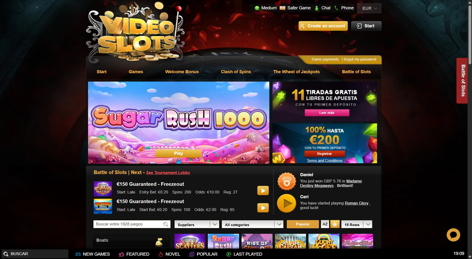 4. Videoslots Casino - Trusted Neteller Casino Option